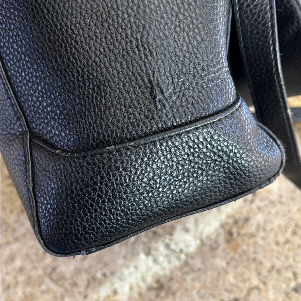 Lanvin Black Crossbody Bag with Gold Accents - Picture 8 of 15